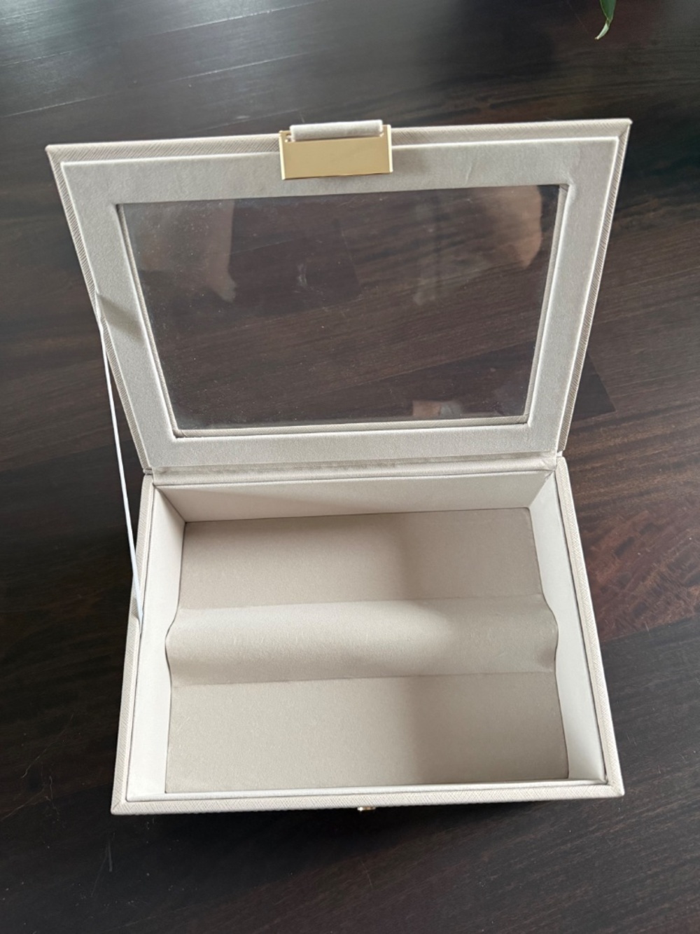 Stackers Classic Jewelry Box Starter Taupe Set of 3 AND Classic Glass Top Lidded - Picture 7 of 7